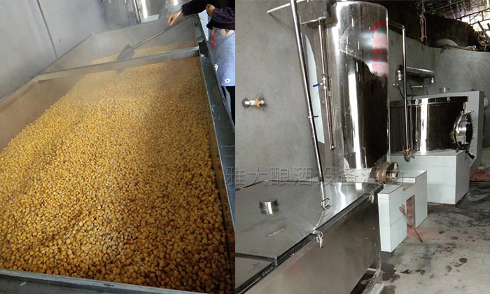 雅大糧食釀酒設(shè)備、攤涼蒸飯一體機(jī)安裝圖